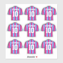 Sticker Chemises de football Claret Bleue