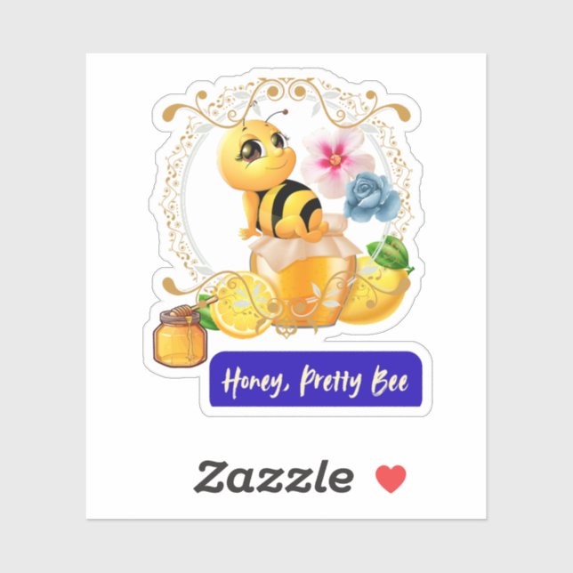 Sticker Chéri, Jolie Abeille (Feuille)