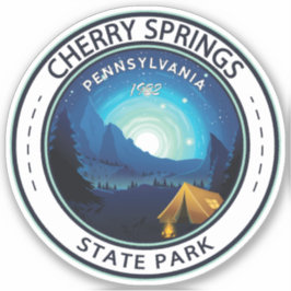 Sticker Cherry Springs State Park Pennsylvania Badge