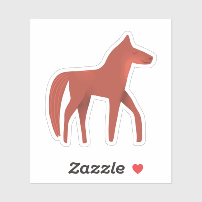 Sticker Cheval (Feuille)