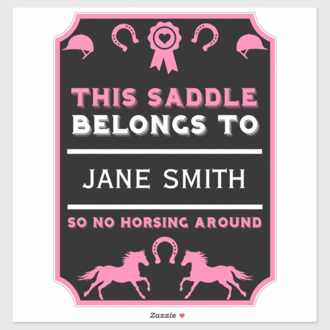 Sticker Cheval cheval Selle (Feuille)