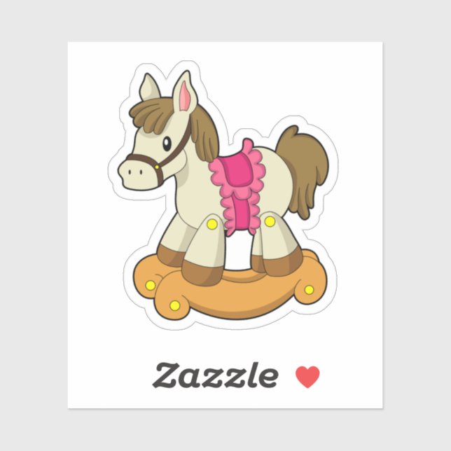 Sticker Cheval comme Cheval Rocking.PNG (Feuille)