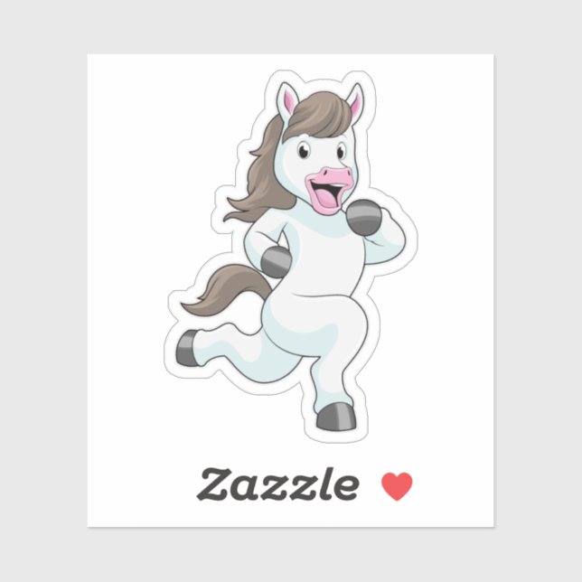 Sticker Cheval comme coureur à la course (Feuille)