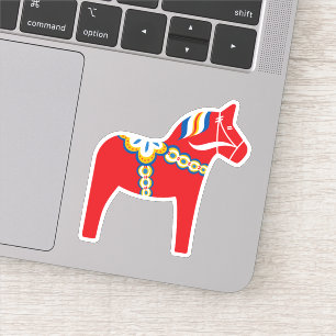 Sticker Cheval de Dala scandinave