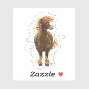 Sticker Cheval de feu