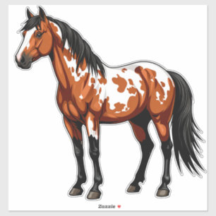 Sticker Cheval de peinture audacieux
