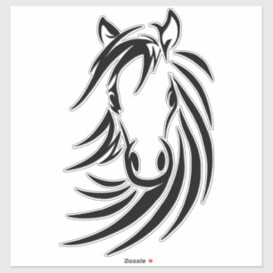 Sticker Cheval noir