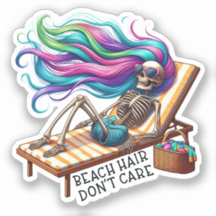 Sticker Cheveux de plage - Squelette