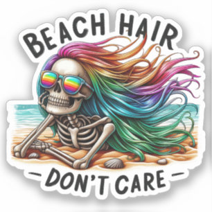 Sticker Cheveux de plage - Squelette (2)