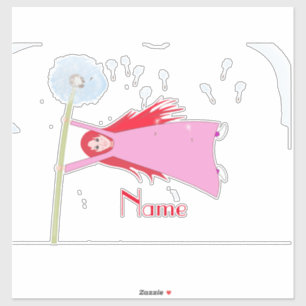 Sticker Cheveux roux Dandelion Girl Thunder_Cove