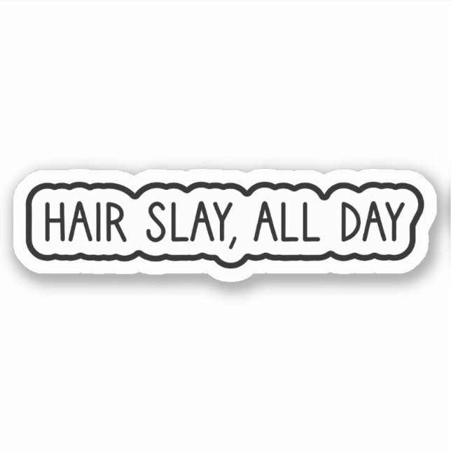 Sticker Cheveux, Toute La Journée (Devant)