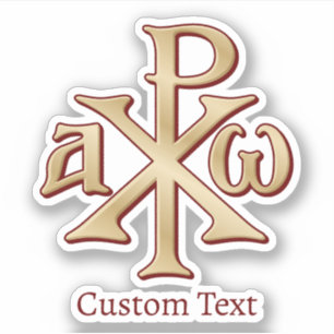 Sticker Chi Rho Christogram