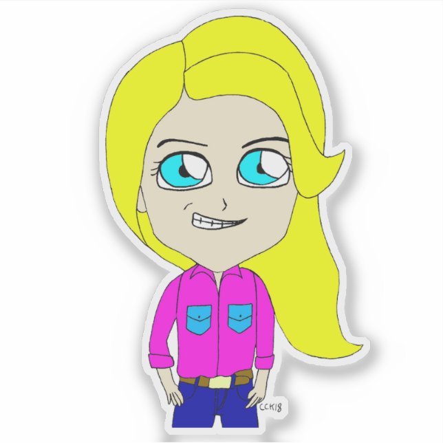 Sticker chibi (Devant)