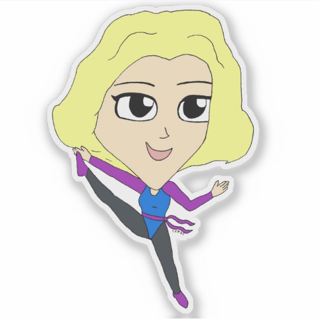 Sticker chibi (Devant)