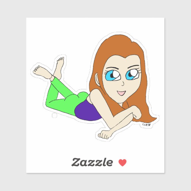 Sticker chibi (Feuille)