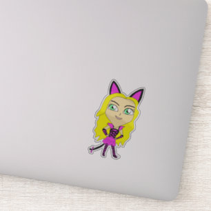 Sticker chibi catgirl