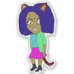 Sticker chibi catgirl