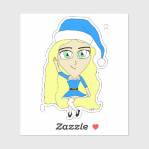 Sticker chibi de Noël
