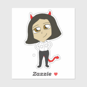 Sticker chibi diable