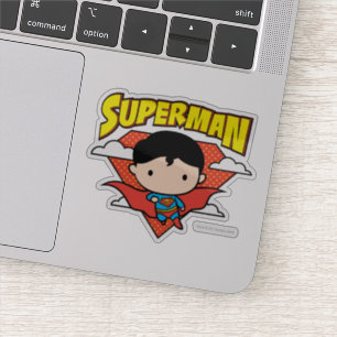 Sticker Chibi Superman Polka Dot Shield et nom