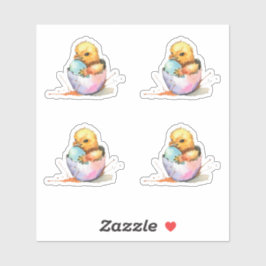 Sticker Chick de Pâques