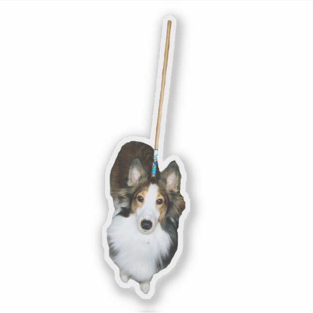Sticker Chien à la broche (Devant)