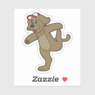 Sticker Chien au Yoga Fitness
