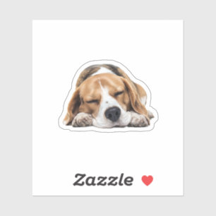 Sticker Chien Beagle Sleepy - Convivial Confectionné pour