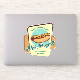 Sticker Chien chaud de texte personnalisé