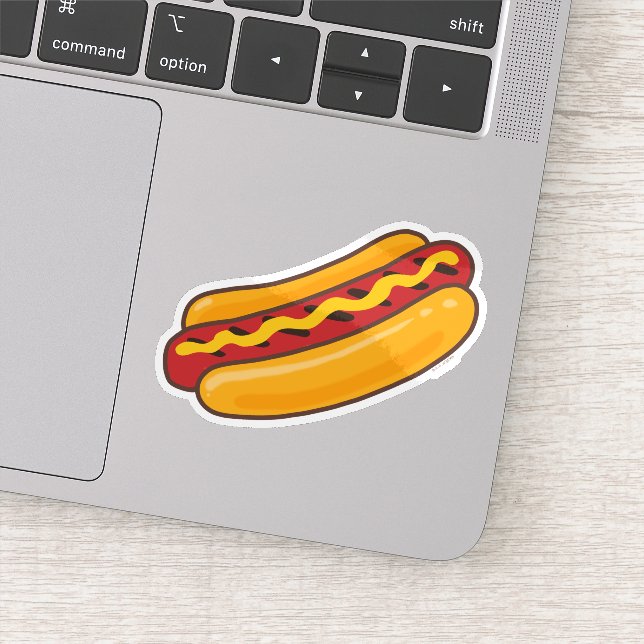Sticker Chien Chaud Grillé (Détail)