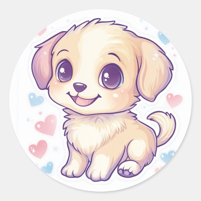 Sticker Chien Chien Chien Brown (Devant)