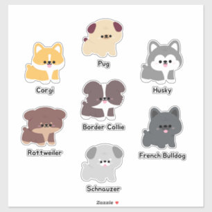 Sticker Chien chiot mignon
