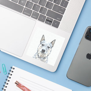 Sticker Chien de bétail australien - Cute Original Dog Ar