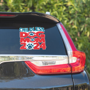 Sticker Chien sans enfants Maman Chien Dame Voter Chien Pa