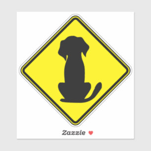 Sticker Chien Silhouette mignonne Animal Art Chien Clipart