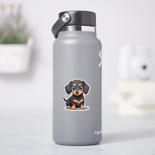 Sticker Chien Teckel Joueur – Style Chibi