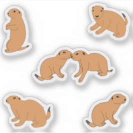 Sticker Chiens des Prairies