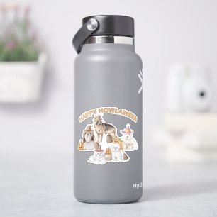 Sticker Chiens d'Halloween mignon allemand Shepard Bichon