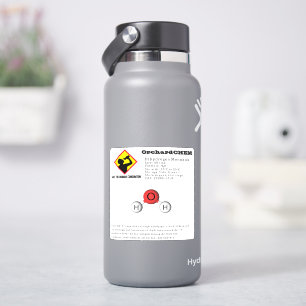 Sticker Chimie amusante Dihydrogène Monoxyde (H2O)