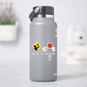 Sticker Chimie amusante Dihydrogène Monoxyde (H2O)