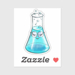 Sticker Chimie Love Science Lab Art