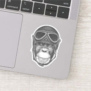 Sticker Chimpanzé vintage