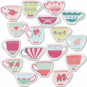 Sticker Chine Teacup