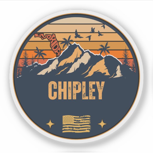 Sticker Chipley, Floride  (Devant)