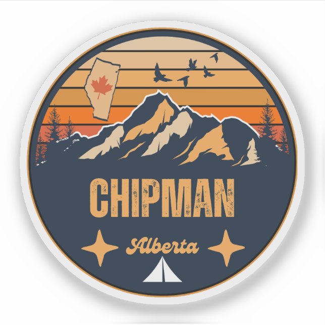 Sticker Chipman, Alberta (Devant)
