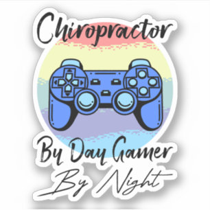 Sticker Chiropracteur Par Joueur De Jour Par Nuit