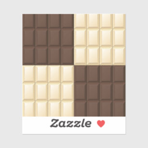 Sticker Chocolat Brown Et Blanc