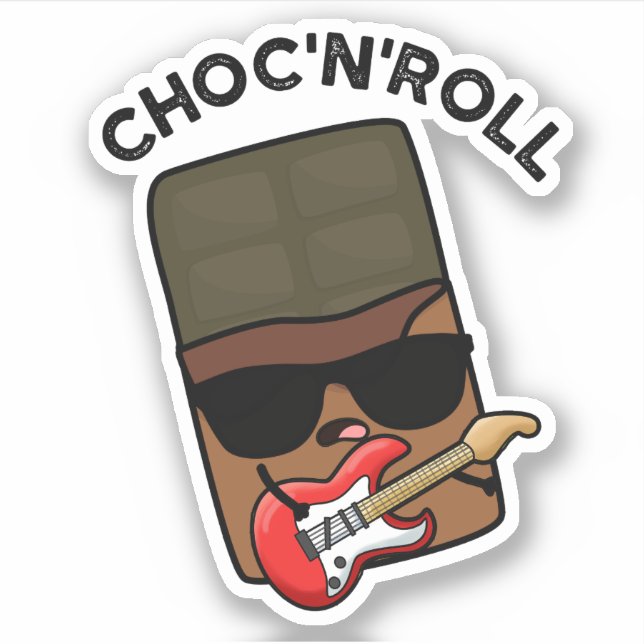 Sticker Chocolat Drôle Choc Et Roll (Devant)