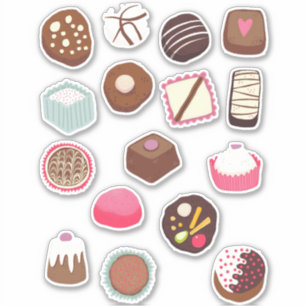 Sticker Chocolat Sweet Traitements