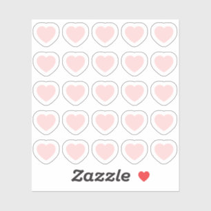 Sticker Choisissez Votre Couleur 25 Tiny Heart Shapes